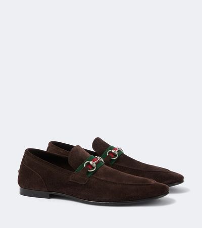 Gucci Gucci Gucci Como Horsebit suede loafers