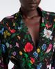 Gucci Gucci Gucci Flora belted silk crêpe de chine shirt - 3