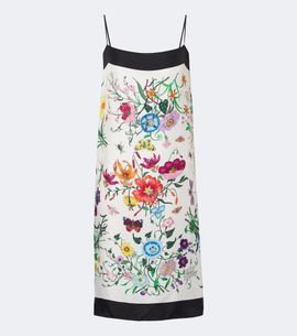 Gucci Gucci Gucci Flora silk twill minidress