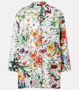 Gucci Gucci Gucci Flora silk twill shirt