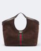 Gucci Gucci Gucci Giglio Large suede tote bag - 1