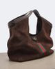 Gucci Gucci Gucci Giglio Large suede tote bag - 6