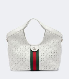 Gucci Gucci Gucci Giglio Small leather tote bag