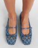 Gucci Gucci Gucci Horsebit GG denim ballet flats - 2