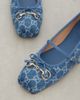Gucci Gucci Gucci Horsebit GG denim ballet flats - 6