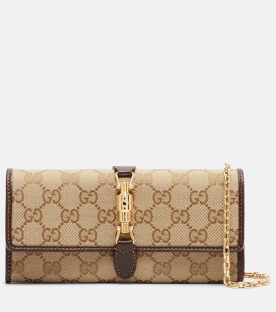 Gucci Gucci Gucci Jackie GG Canvas wallet on chain