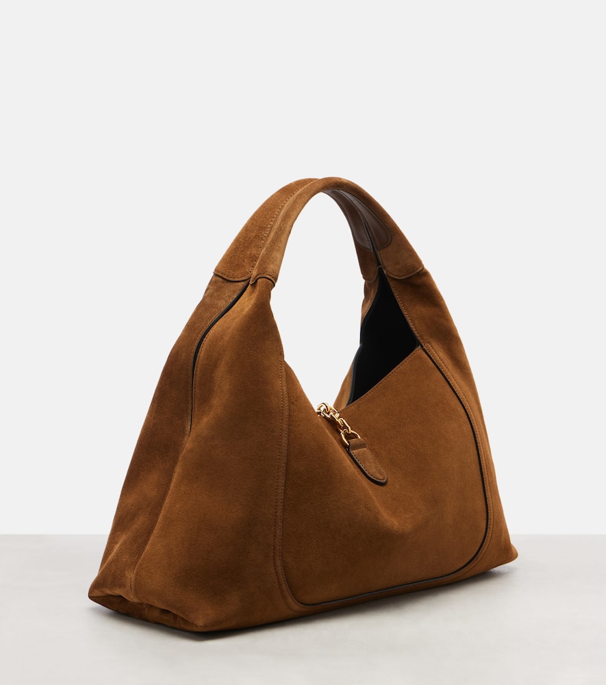 Gucci - Softbit Maxi suede shoulder bag