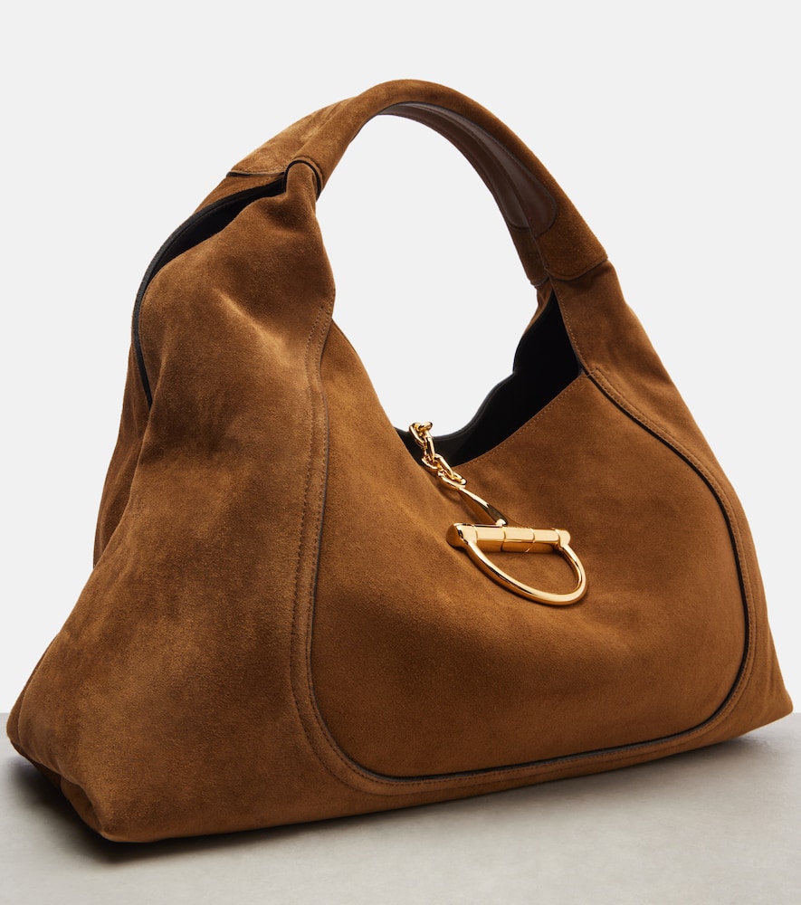 Gucci - Softbit Maxi suede shoulder bag
