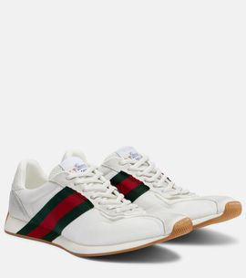 Gucci Gucci Gucci Tempo suede-trimmed sneakers