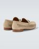 Gucci Gucci Horsebit 1953 woven suede loafers - 6