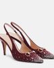 Gucci Gucci Horsebit 85 embellished slingback pumps - 1