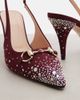 Gucci Gucci Horsebit 85 embellished slingback pumps - 5