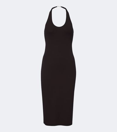 Gucci Gucci Horsebit crêpe jersey midi dress