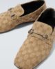 Gucci Gucci Horsebit GG Canvas distressed loafers - 3