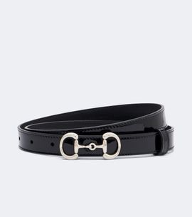 Gucci Gucci Horsebit patent leather belt