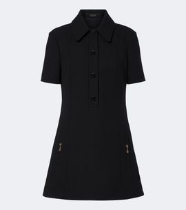 Gucci Gucci Horsebit wool crêpe polo dress