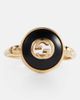 Gucci Gucci Interlocking G 18kt gold ring with onyx and white diamonds - 1