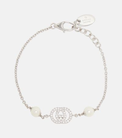 Gucci Gucci Interlocking G embellished chain bracelet