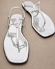 Gucci Gucci Interlocking G metallic leather thong sandals - 7