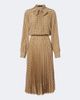 Gucci Gucci Interlocking G plissé silk midi dress - 1