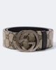Gucci Gucci Interlocking G reversible GG canvas belt - 1