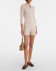 Gucci Gucci Lace-trimmed wool micro shorts - 2