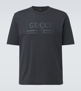 Gucci Gucci Logo cotton-blend jersey T-shirt
