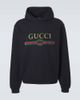 Gucci Gucci Logo cotton and cashmere jersey hoodie - 1