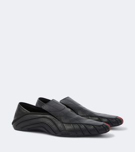 Gucci Gucci Mesh-trimmed leather loafers