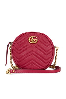 gucci Gucci Mini GG Marmont Round Shoulder Bag
