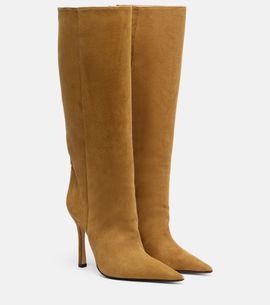 Gucci Gucci Naomi suede knee-high boots