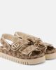 Gucci Gucci New Marmont GG leather-trimmed sandals - 1