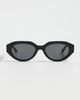 Gucci Gucci Oval Sunglasses Black-Black-Grey One - 2