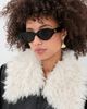 Gucci Gucci Oval Sunglasses Black-Black-Grey One - 3