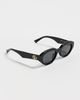 Gucci Gucci Oval Sunglasses Black-Black-Grey One - 4