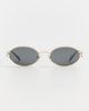 Gucci Gucci Oval Sunglasses Gold-Gold-Grey One - 2