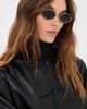 Gucci Gucci Oval Sunglasses Gold-Gold-Grey One - 3