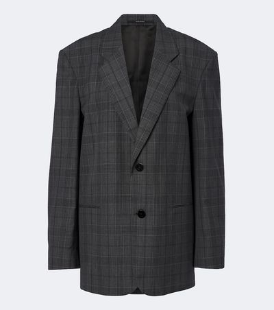 Gucci Gucci Oversized checked wool blazer