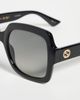 Gucci Gucci Oversized Square Sunglasses Black/Black/Grey One Size - 5