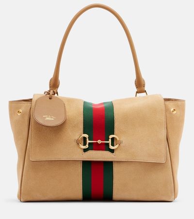 Gucci Gucci Paparazzo Medium suede top-handle bag