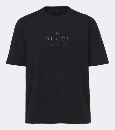 Gucci Gucci Printed cotton-blend jersey T-shirt