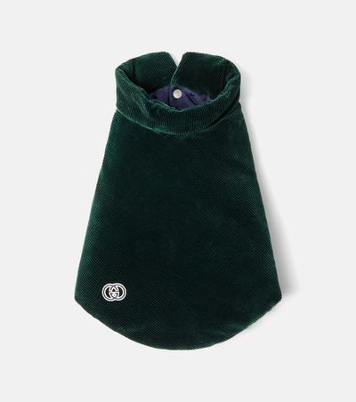 Gucci Gucci Reversible corduroy dog coat