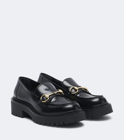 Gucci Gucci Rhody Horsebit leather platform loafers