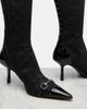 Gucci Gucci Savoy Horsebit GG canvas knee-high boots - 6