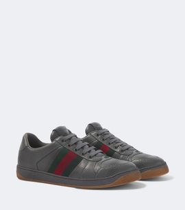 Gucci Gucci Screener perforated leather sneakers