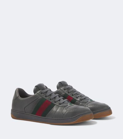 Gucci Gucci Screener perforated leather sneakers
