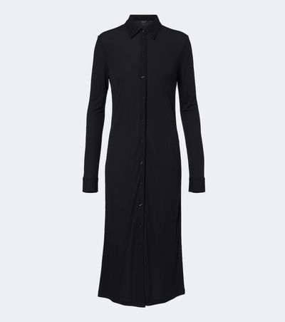 Gucci Gucci Semi-sheer crêpe jersey shirt dress