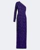 Gucci Gucci Sequined one-shoulder silk gown - 1