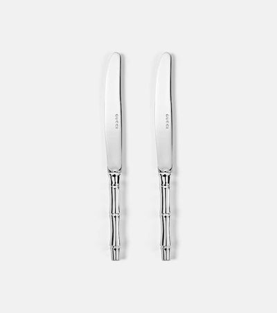 Gucci Gucci Set of 2 silver-plated knives