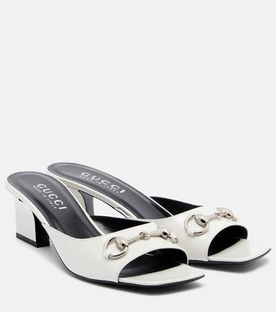 Gucci Gucci Signora Horsebit leather mules